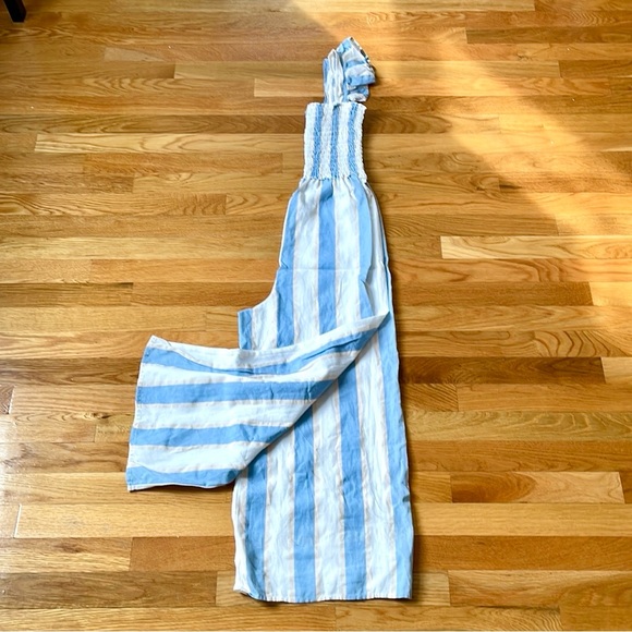 NWOT ASOS Ruffle Strap Striped Jumpsuit XS. MSRP $59 - Picture 8 of 11